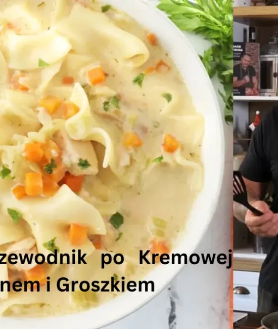 Kremowa Zupa Z Makaronem I Groszkiem